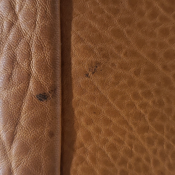 YVES SAINT LAURENT LEATHER BAG SIZE 18X12 COLOR ORANGE BROWN 🍊 100% AUTHENTIC - Picture 11 of 13